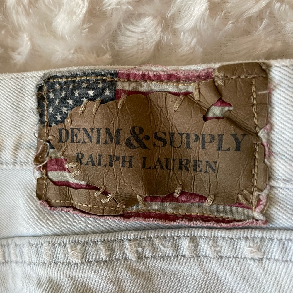 DENIM & SUPPLY RALPH LAUREN: Men’s white washed semi distressed jeans W34XL34. - Picture 7 of 11